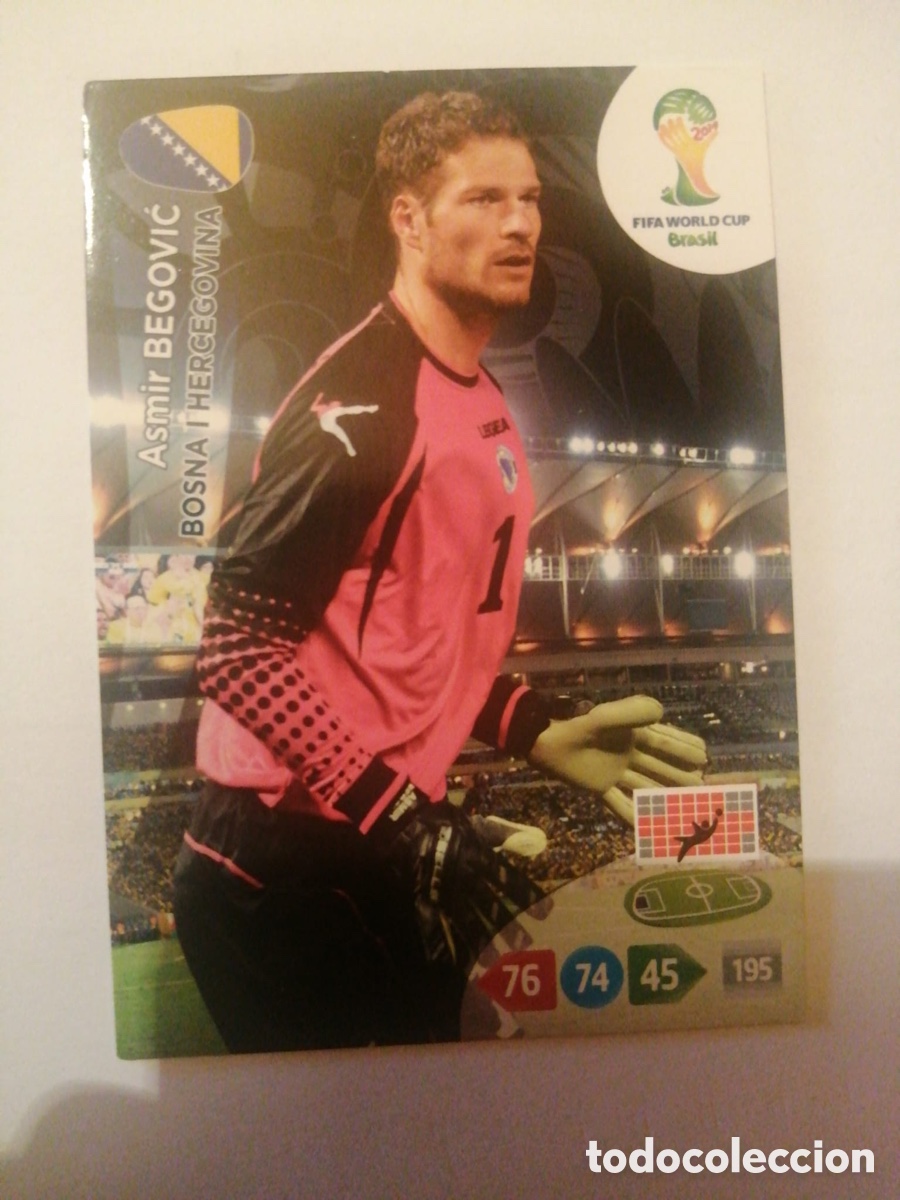 Football Stickers: BEGOVIC BOSNIA ADRENALYN MUNDIAL BRASIL 2014 FIFA WORLD CUP
