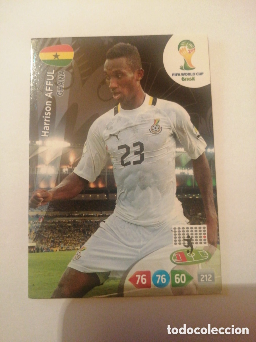 Football Stickers: AFFUL GHANA ADRENALYN MUNDIAL BRASIL 2014 FIFA WORLD CUP