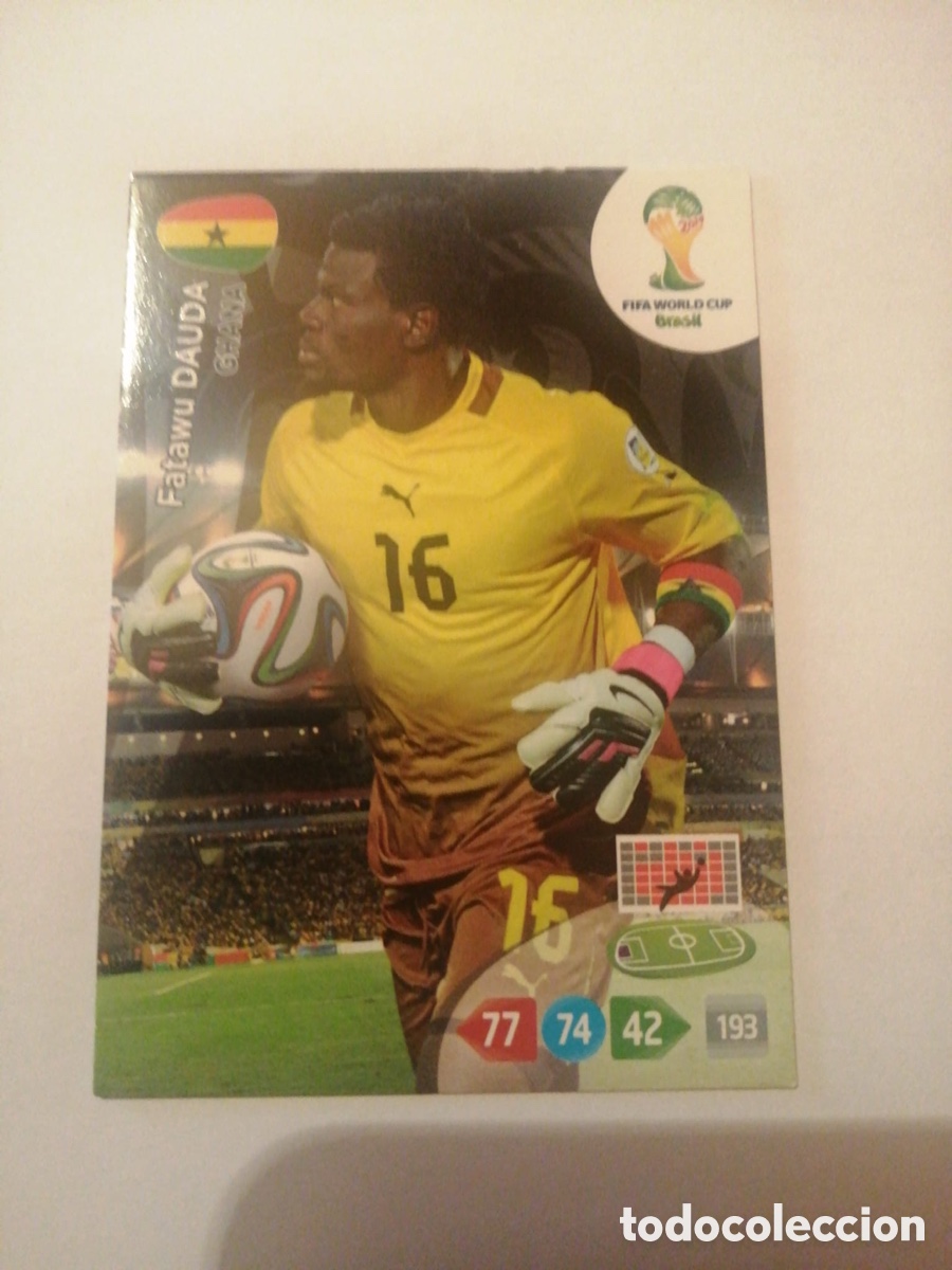 Figurine di Calcio: DAUDA GHANA ADRENALYN MUNDIAL BRASIL 2014 FIFA WORLD CUP