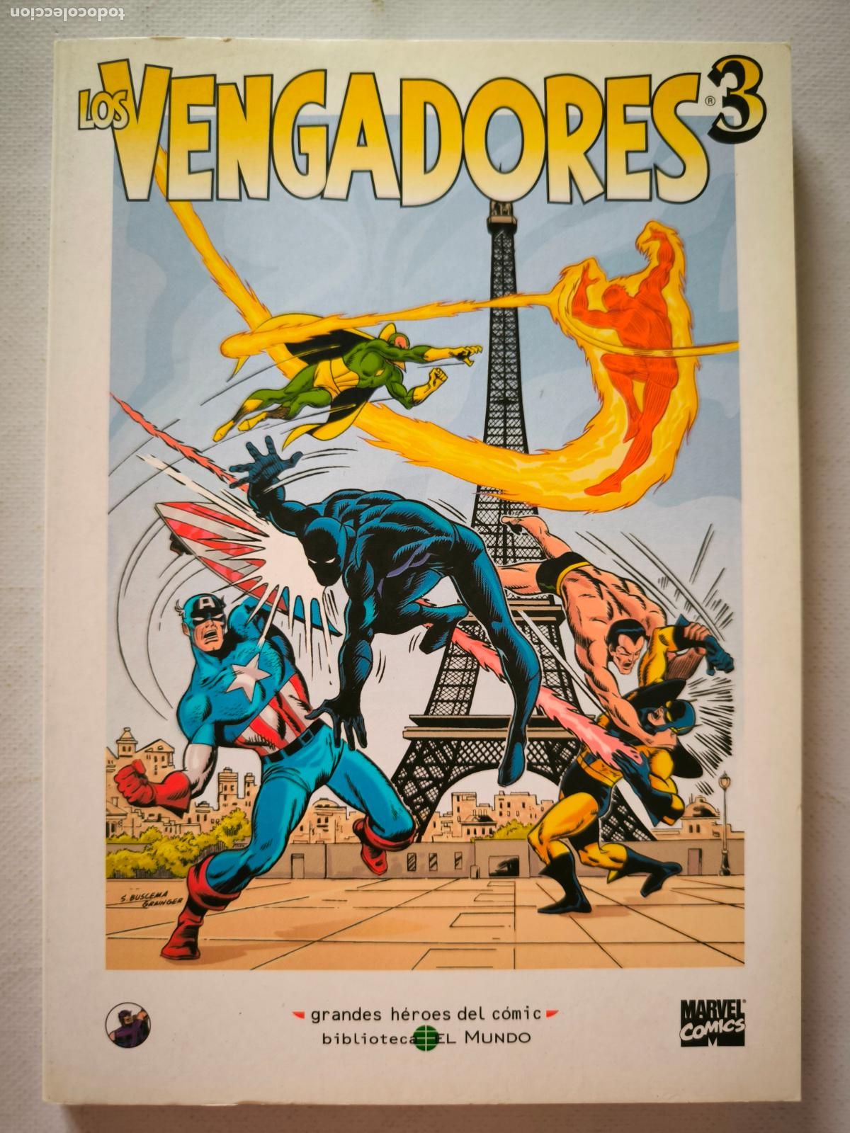 Cromos de F&uacute;tbol: LOS VENGADORES N&ordm; 3 - GRANDES HEROES DEL COMIC - EL MUNDO (BE)