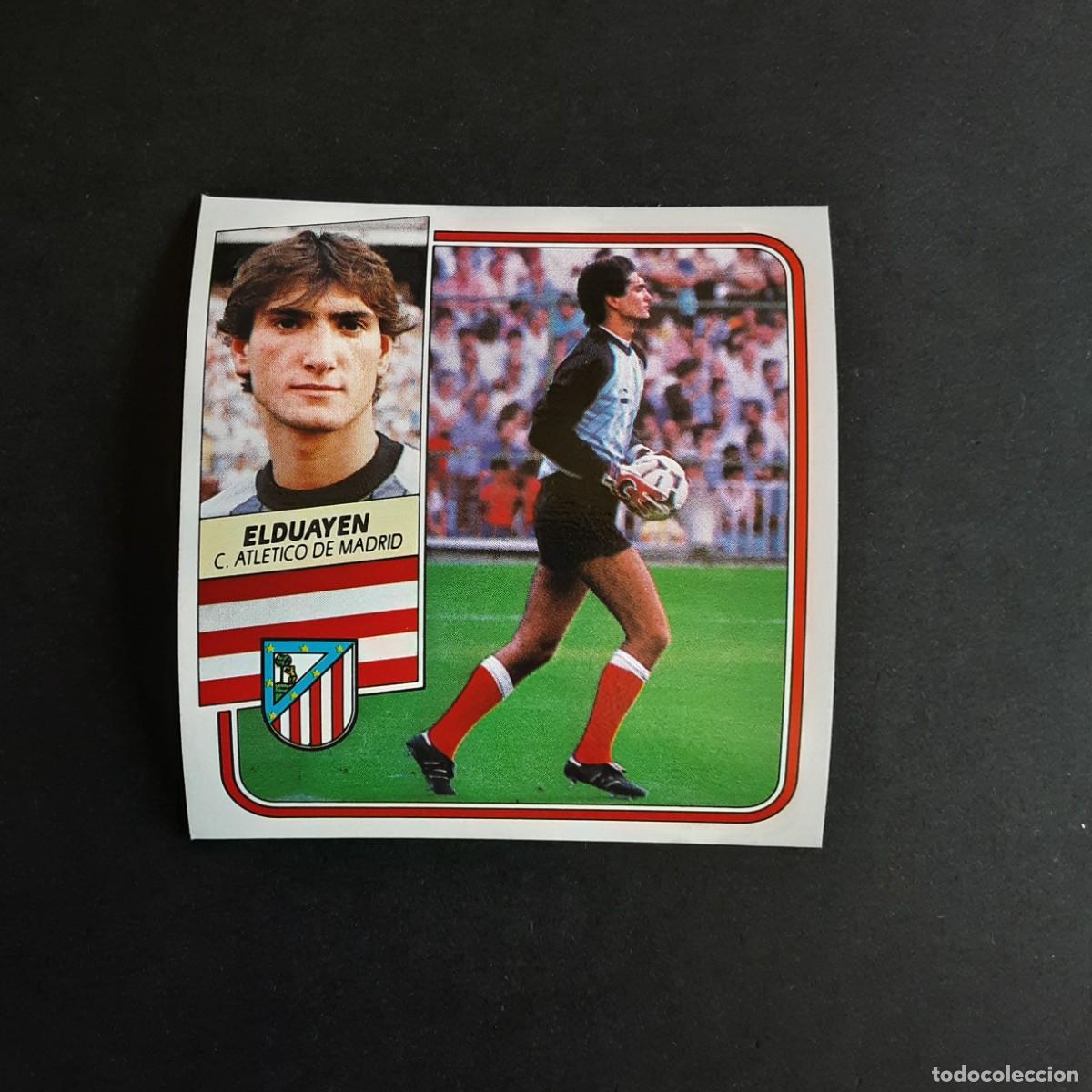 Fu&szlig;ball-Sticker: LIGA 1989 1990 89 90 EDICIONES ESTE ELDUAYEN ATLETICO DE MADRID SIN PEGAR