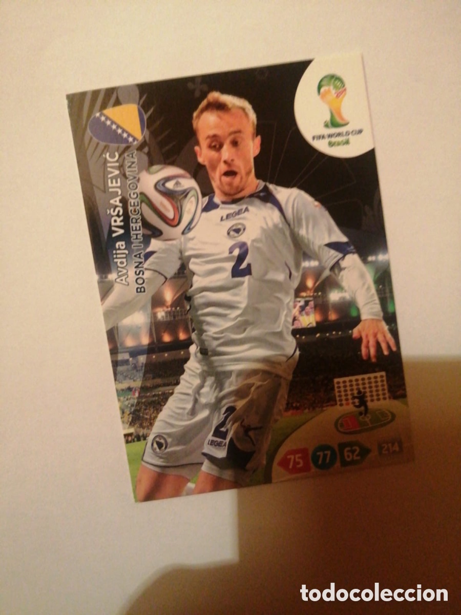 Football Stickers: VRSAJEVIC BOSNIA ADRENALYN MUNDIAL BRASIL 2014 FIFA WORLD CUP