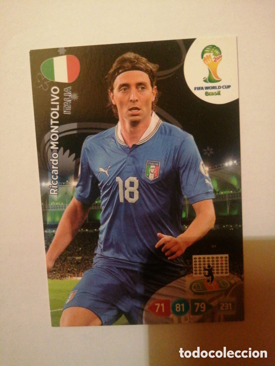 Football Stickers: MONTOLIVO ITALIA ADRENALYN MUNDIAL BRASIL 2014 FIFA WORLD CUP