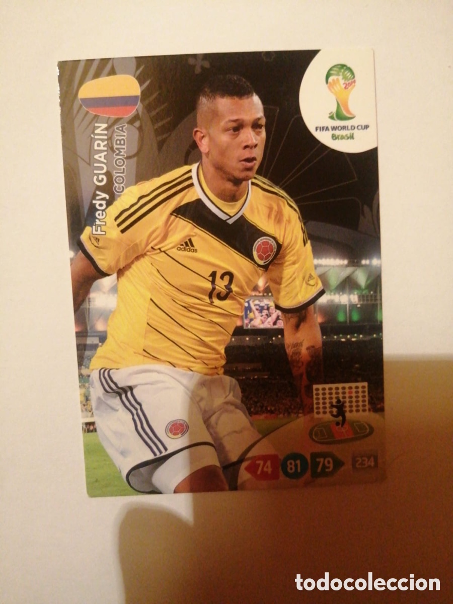 Football Stickers: GUARIN COLOMBIA ADRENALYN MUNDIAL BRASIL 2014 FIFA WORLD CUP