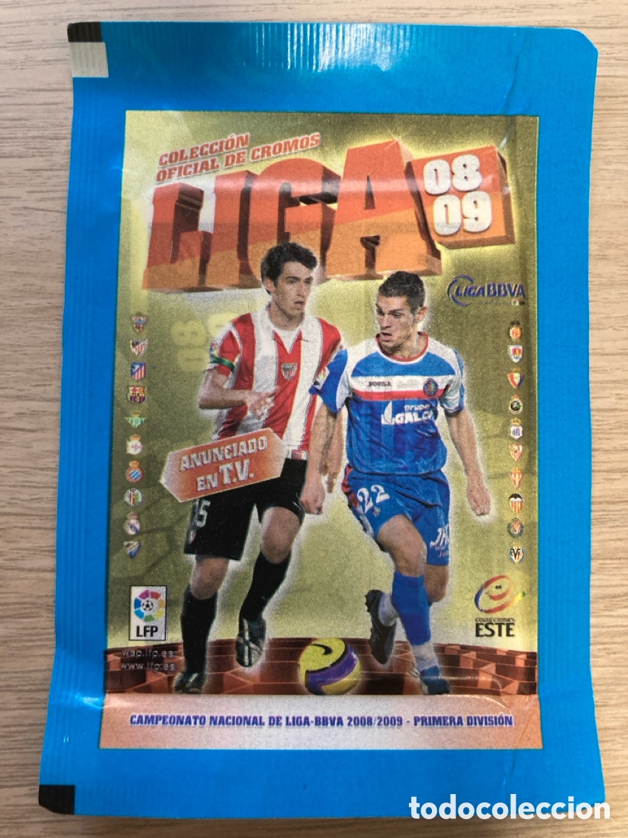 Cartes &agrave; collectionner de Football: Sobre sin abrir Este Panini liga 2008 2009 08 09