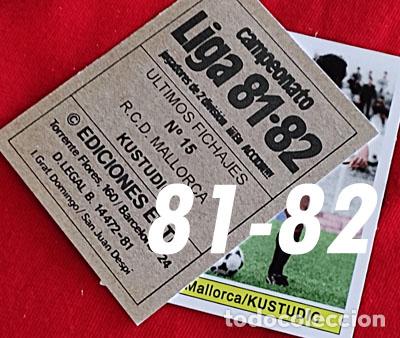 Cromos de f&uacute;tbol: Kustudic R.C.D. Mallorca custom 81-82 Bonus 2&ordf; Division 2 version