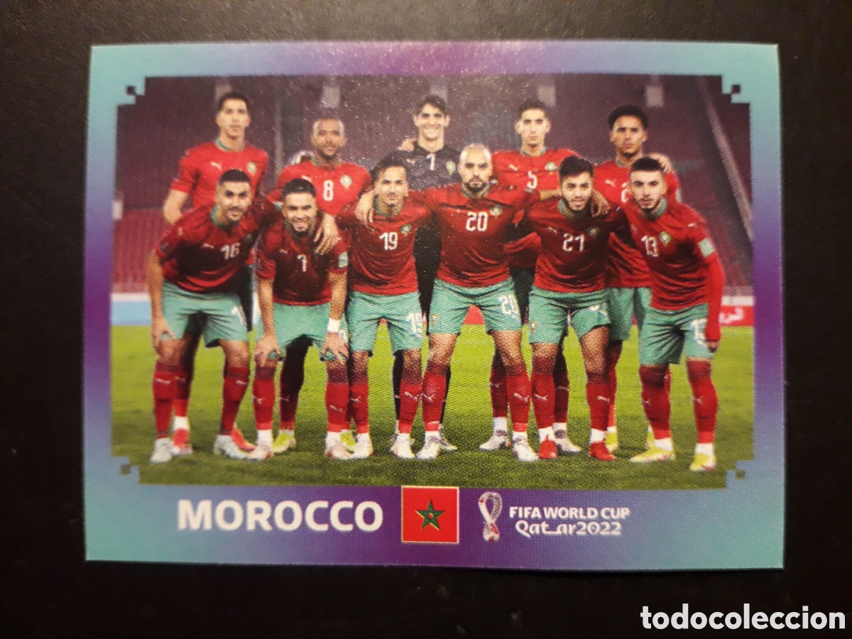 Cromos de F&uacute;tbol: EQUIPO MARRUECOS N&deg; 1 COPA MUNDIAL DE F&Uacute;TBOL QATAR 2022 22 PANINI SIN PEGAR PEDIDO M&Iacute;NIMO 3&euro;