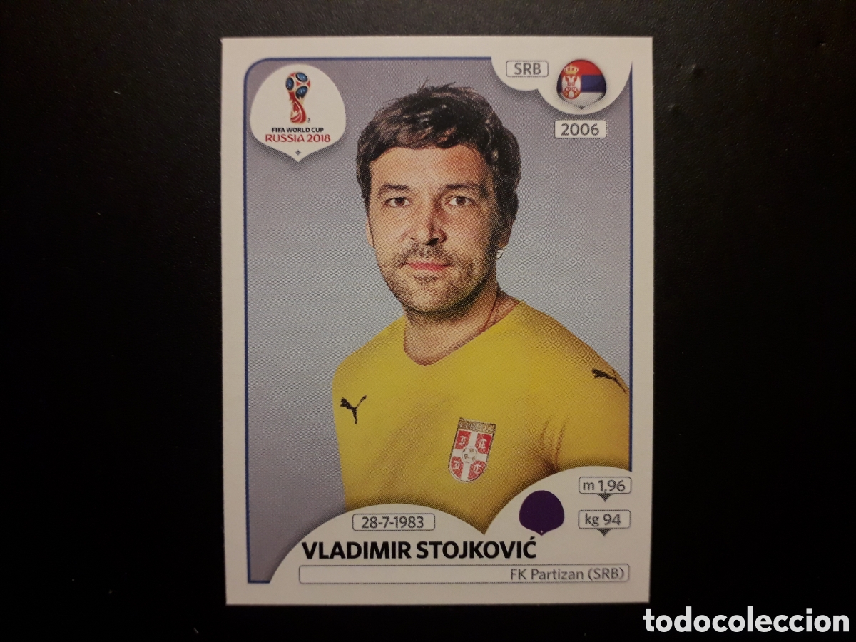 Cromos de F&uacute;tbol: STOJKOVIĆ SERBIA MUNDIAL F&Uacute;TBOL RUSIA RUSSIA 2018 N&deg; 414 PANINI SIN PEGAR PEDIDO M&Iacute;NIMO 3&euro;