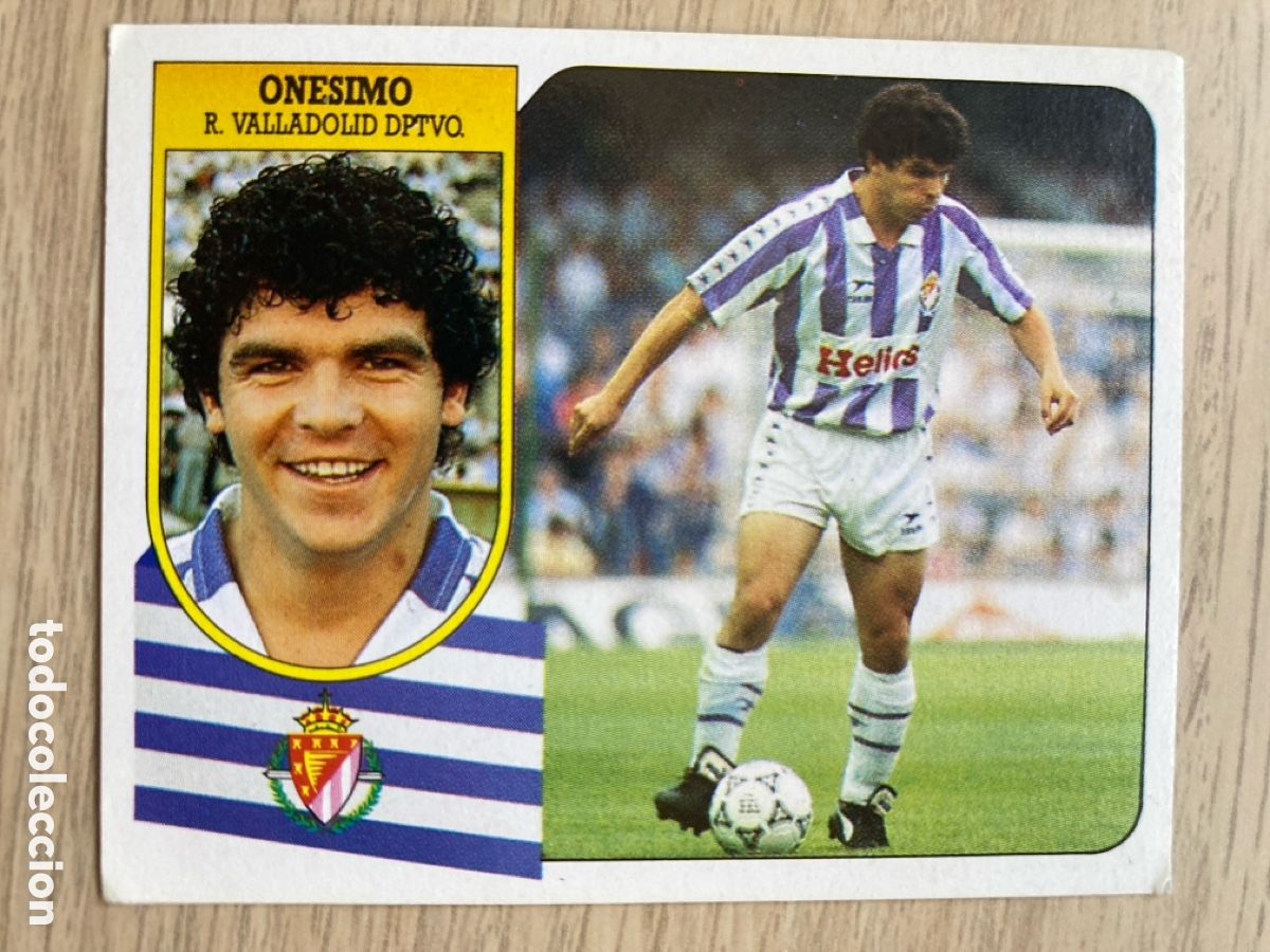 Cromos de F&uacute;tbol: ONESIMO VALLADOLID LIGA ESTE 1991 1992 91 92 NUNCA PEGADO SIN PEGAR