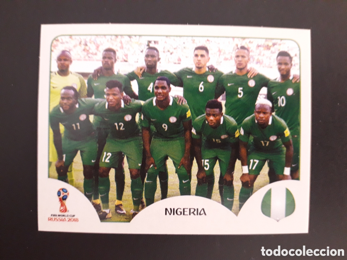 Cromos de F&uacute;tbol: EQUIPO NIGERIA MUNDIAL F&Uacute;TBOL RUSIA RUSSIA 2018 N&deg; 333 PANINI SIN PEGAR PEDIDO M&Iacute;NIMO 3&euro;