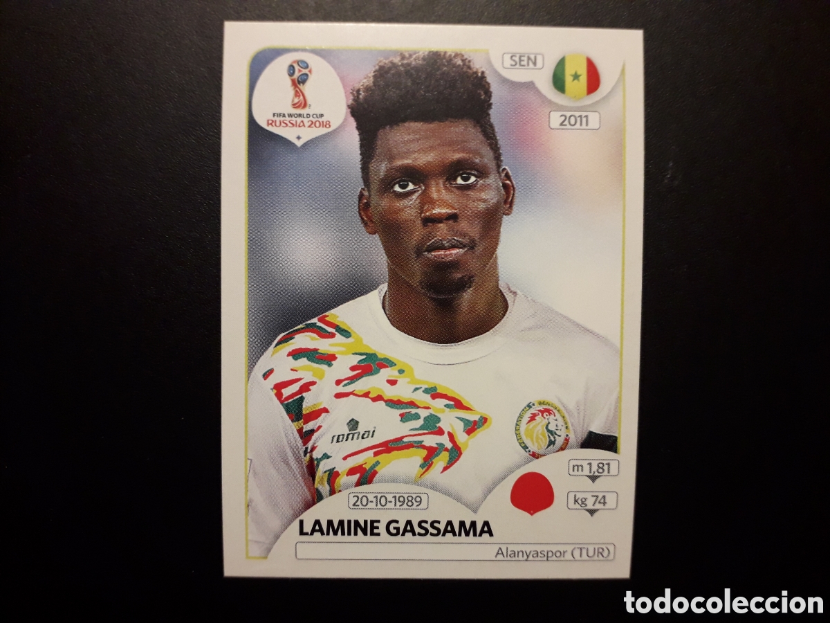 Cromos de Futebol: GASSAMA SENEGAL MUNDIAL F&Uacute;TBOL RUSIA RUSSIA 2018 N&deg; 616 PANINI SIN PEGAR PEDIDO M&Iacute;NIMO 3&euro;
