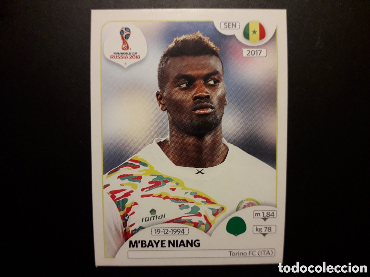 Cromos de F&uacute;tbol: M'BAYE NIANG SENEGAL MUNDIAL F&Uacute;TBOL RUSIA RUSSIA 2018 N&deg; 629 PANINI SIN PEGAR PEDIDO M&Iacute;NIMO 3&euro;