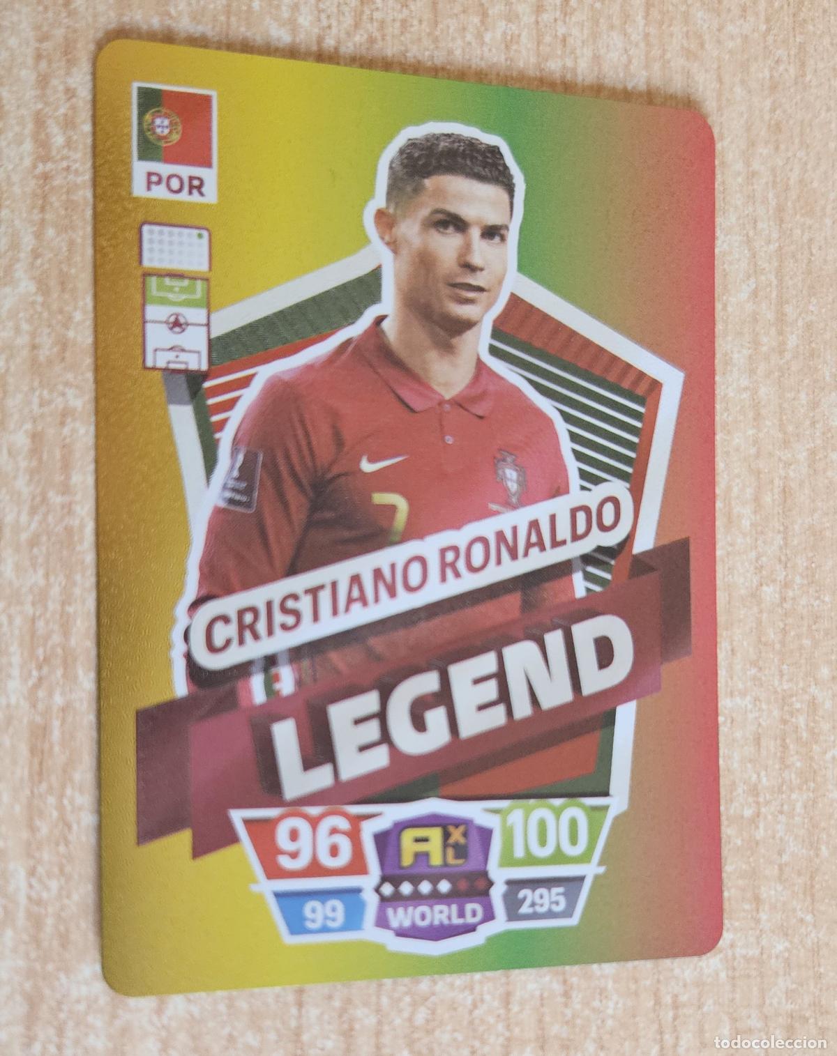 Cromos de F&uacute;tbol: Cristiano Ronaldo Portugal-Manchester United-Real Madrid Trading card World Football Stars Legend