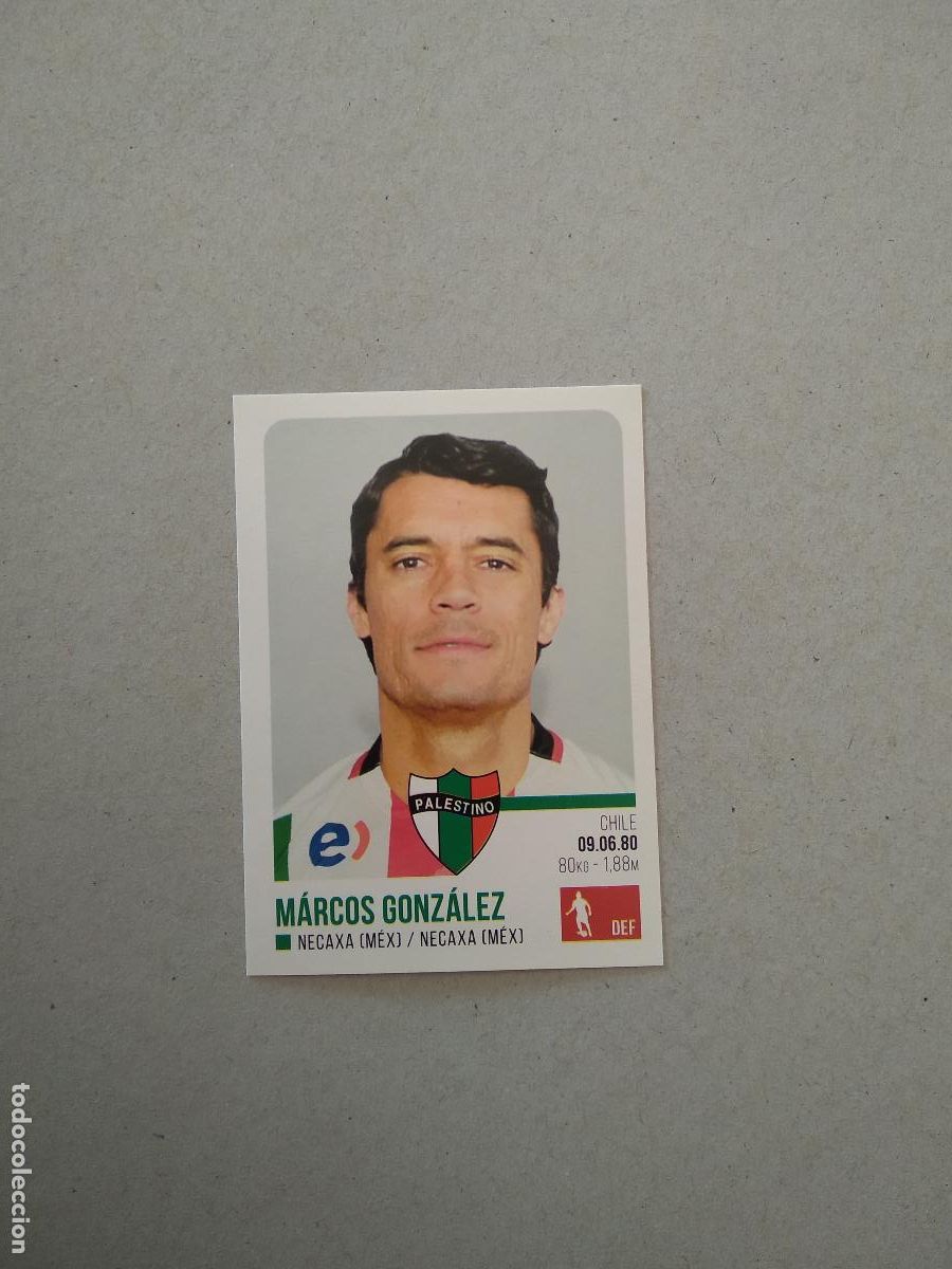 Cromos de F&uacute;tbol: 157 MARCOS GONZALEZ PALESTINO CROMO FUTBOL PANINI LIGA CHILE 17-18 CAMPEONATO SCOTIABANK 2017-2018