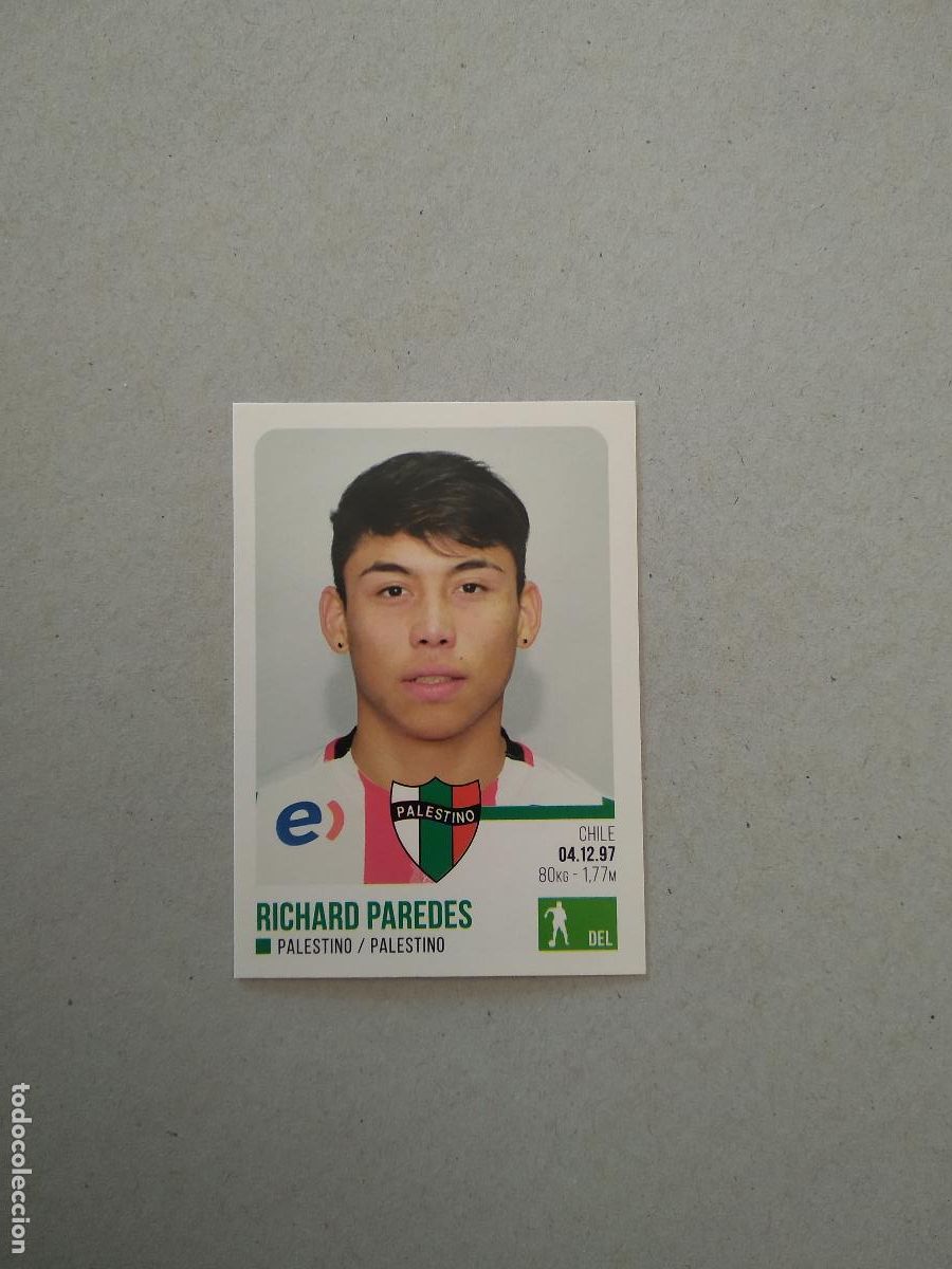 Cromos de F&uacute;tbol: 167 RICHARD PAREDES PALESTINO CROMO FUTBOL PANINI LIGA CHILE 17-18 CAMPEONATO SCOTIABANK 2017-2018