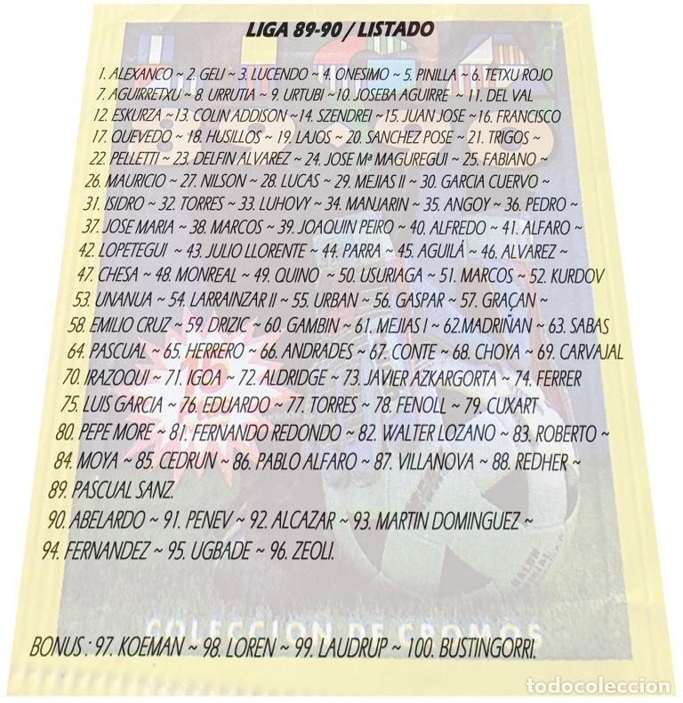 Cromos de f&uacute;tbol: 100 Cartoncitos custom 89-90 - Foto 2