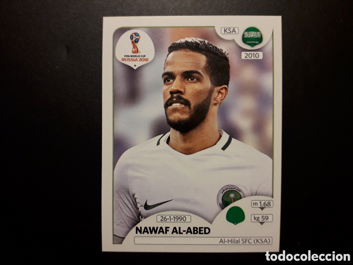 Cromos de Futebol: AL ABED ARABIA SAUD&Iacute; MUNDIAL F&Uacute;TBOL RUSIA RUSSIA 2018 N&deg; 68 PANINI SIN PEGAR PEDIDO M&Iacute;NIMO 3&euro;