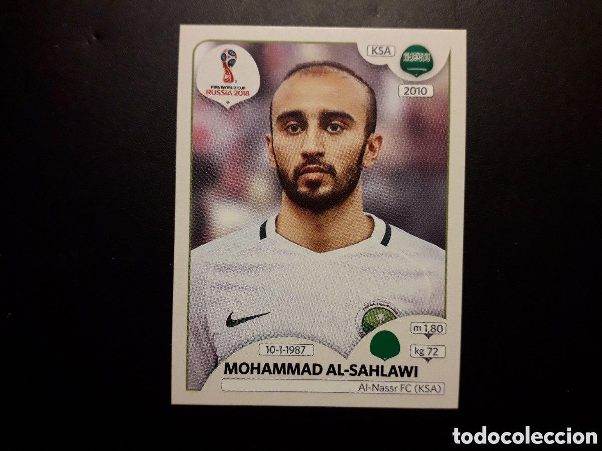 Cromos de F&uacute;tbol: AL SAHLAWI ARABIA SAUD&Iacute; MUNDIAL F&Uacute;TBOL RUSIA RUSSIA 2018 N&deg; 69 PANINI SIN PEGAR PEDIDO M&Iacute;NIMO 3&euro;.