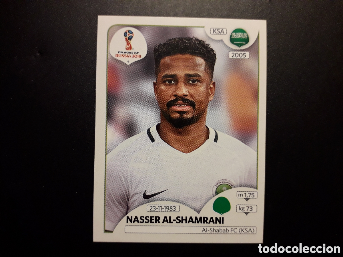 Cromos de F&uacute;tbol: AL SHAMRANI ARABIA SAUD&Iacute; MUNDIAL F&Uacute;TBOL RUSIA RUSSIA 2018 N&deg; 70 PANINI SIN PEGAR PEDIDO M&Iacute;NIMO 3&euro;