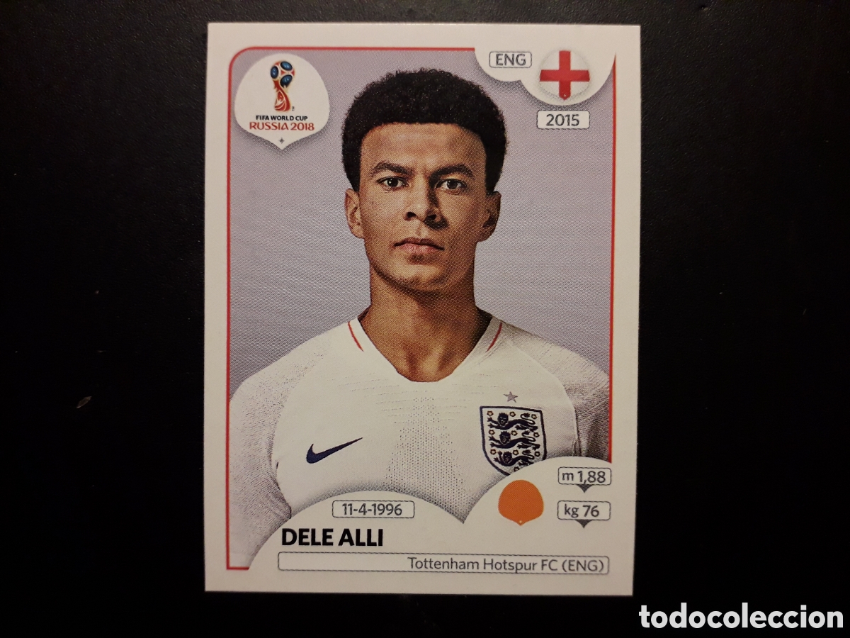 Cromos de F&uacute;tbol: DELE ALI INGLATERRA MUNDIAL F&Uacute;TBOL RUSIA RUSSIA 2018 N&deg; 584 PANINI SIN PEGAR PEDIDO M&Iacute;NIMO 3&euro;