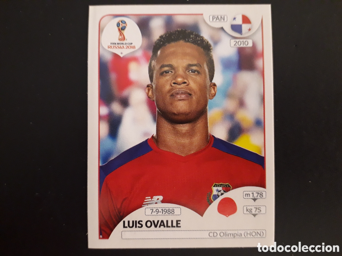 Fu&szlig;ball-Sticker: LUIS OVALLE PANAM&Aacute; MUNDIAL F&Uacute;TBOL RUSIA RUSSIA 2018 N&deg; 541 PANINI SIN PEGAR PEDIDO M&Iacute;NIMO 3&euro;.
