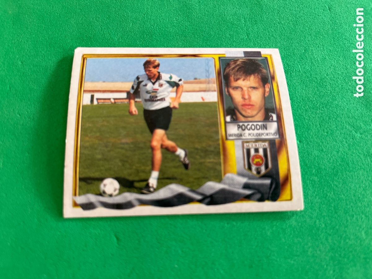 Cromos de f&uacute;tbol: POGODIN FICHAJE 35 MERIDA EDICIONES ESTE 1995 1996 LIGA 95 96 NUEVO SIN PEGAR
