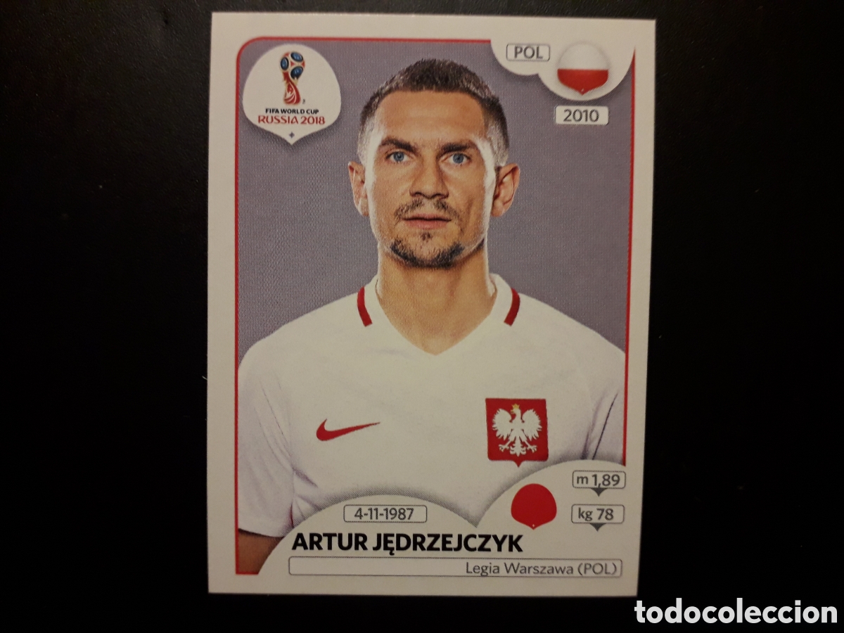 Fu&szlig;ball-Sticker: JĘDRZEJCZYK POLONIA MUNDIAL F&Uacute;TBOL RUSIA RUSSIA 2018 N&deg; 601 PANINI SIN PEGAR PEDIDO M&Iacute;NIMO 3&euro;