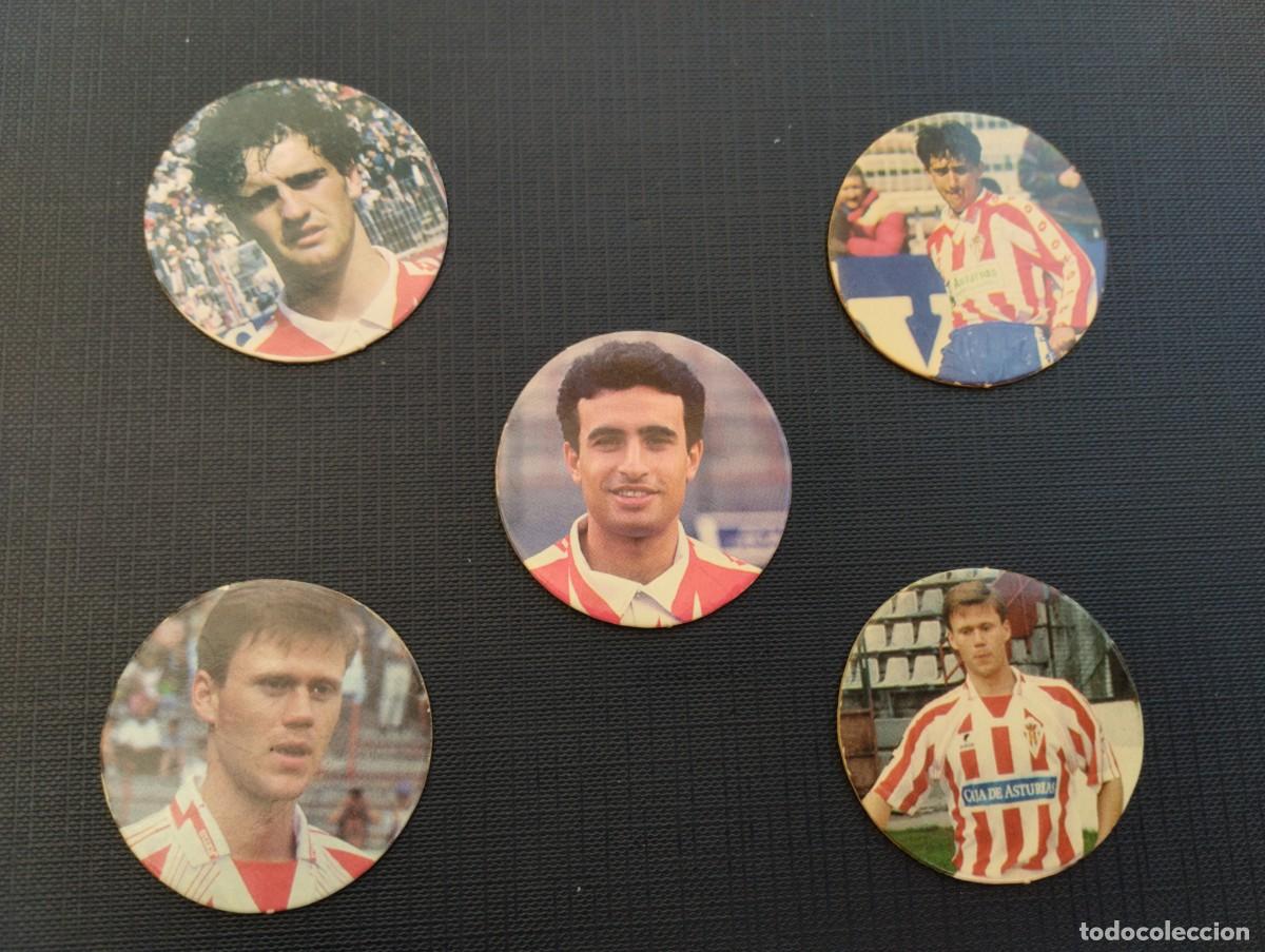 Figurine di Calcio: Lote tazos futbol antiguos Sporting de Gij&oacute;n