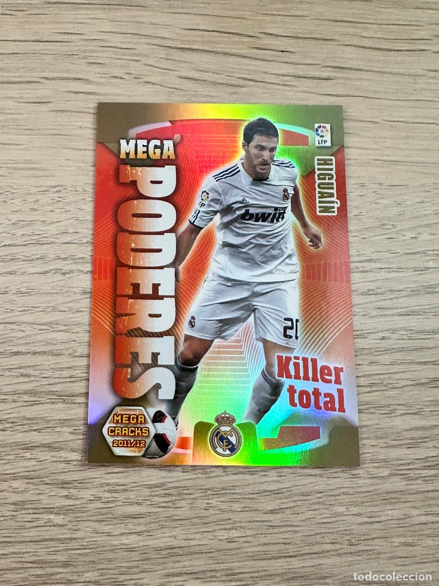 Cromos de F&uacute;tbol: 383 HIGUAIN REAL MADRID MEGAPODERES MEGACRACKS LIGA 11 12 PANINI 2011 2012