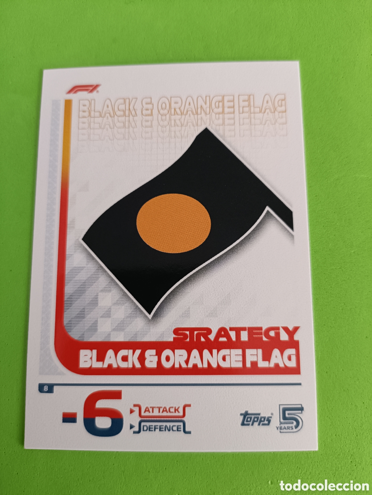Cromos de F&uacute;tbol: Topps TURBO ATTAX 2024 F&Oacute;RMULA 1 - 8 Black Orange Flag