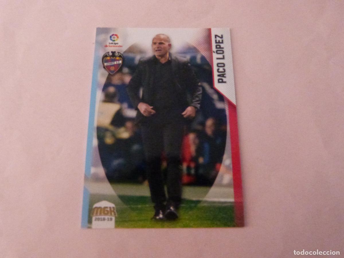 Figurine di Calcio: TRADING CARD FUTBOL PACO LOPEZ LEVANTE U.D. N&ordm; 346 LIGA MEGACRACKS 2018-2019/18-19 DE PANINI