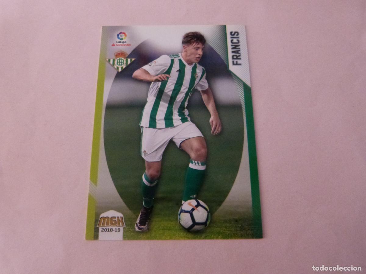 Figurine di Calcio: TRADING CARD FUTBOL FRANCIS REAL BETIS BALOMPIE N&ordm; 120 LIGA MEGACRACKS 2018-2019/18-19 PANINI