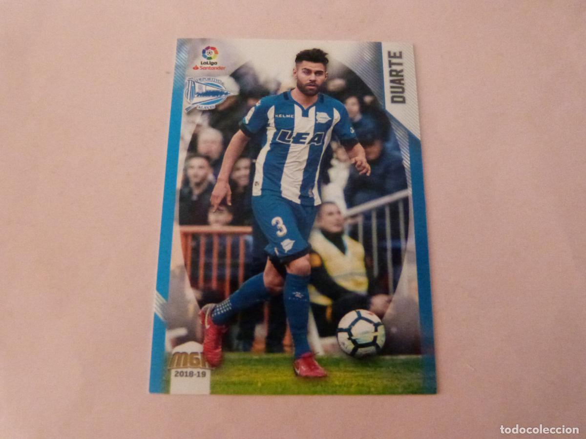 Fu&szlig;ball-Sticker: TRADING CARD FUTBOL DUARTE DEPORTIVO ALAVES N&ordm; 9 LIGA MEGACRACKS 2018-2019/18-19 PANINI