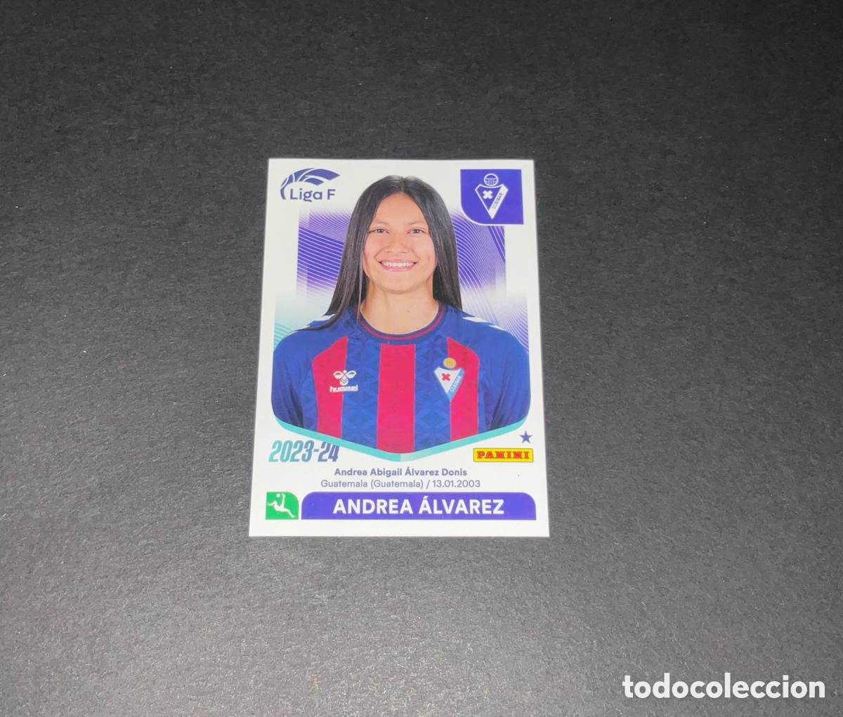 Fu&szlig;ball-Sticker: ‼️ANDREA ALVAREZ N&ordm;120 SD EIBAR LIGA F 2023-2024‼️