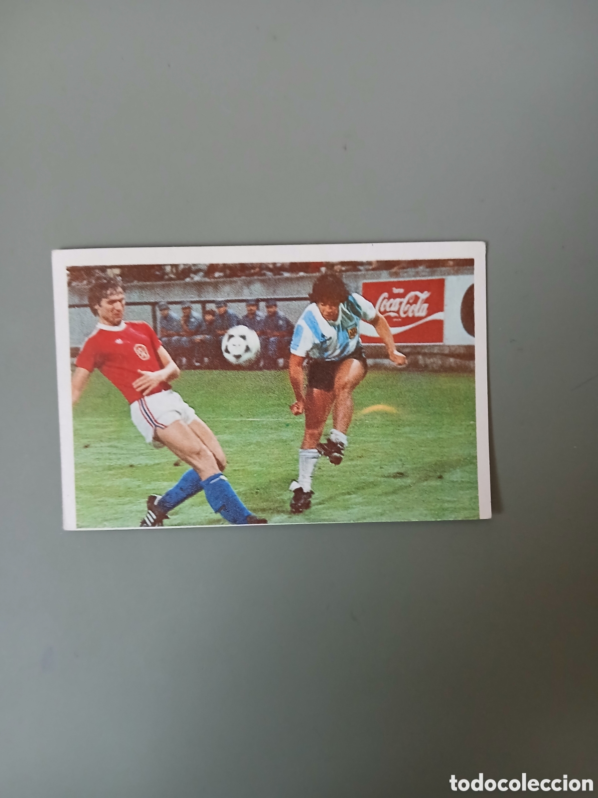 Cromos de f&uacute;tbol: 81 MARADONA CROMO ESPORT 1984 SUS DRIBLINGS GOLES NUNCA PEGADO SIN PEGAR
