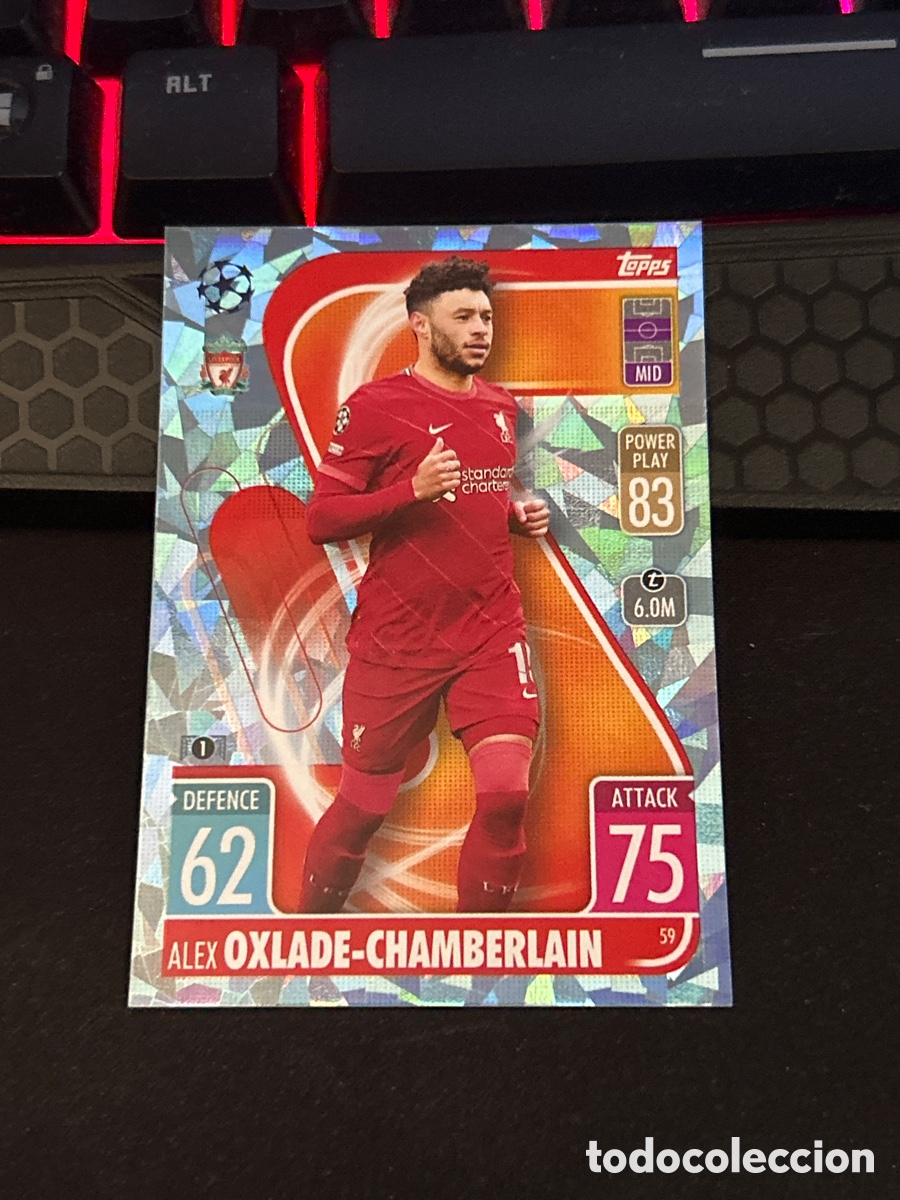 Cromos de Futebol: 59 OXLADE-CHAMBERLAIN(LIVERPOOL) CRYSTAL PARALLEL CHAMPIONS LEAGUE TOPPS MATCH ATTAX 2021 2022 21 22