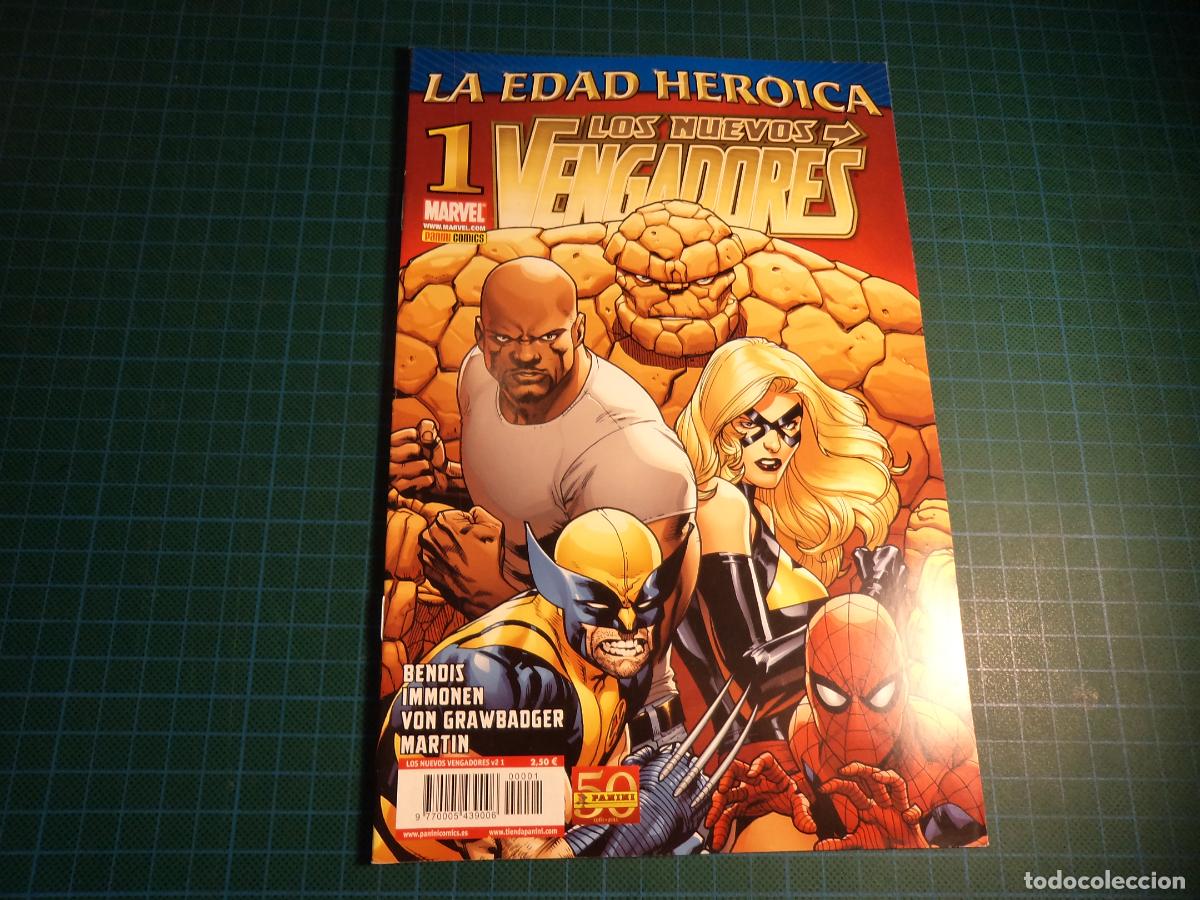 Fu&szlig;ball-Sticker: Los nuevos Vengadores. Vol 2. n&ordm; 1. Panini. (ref-09)