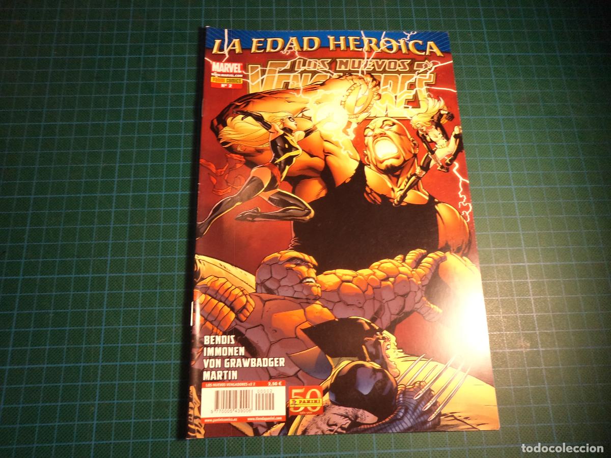 Fu&szlig;ball-Sticker: Los nuevos Vengadores. Vol 2. n&ordm; 2. Panini. (ref-09)