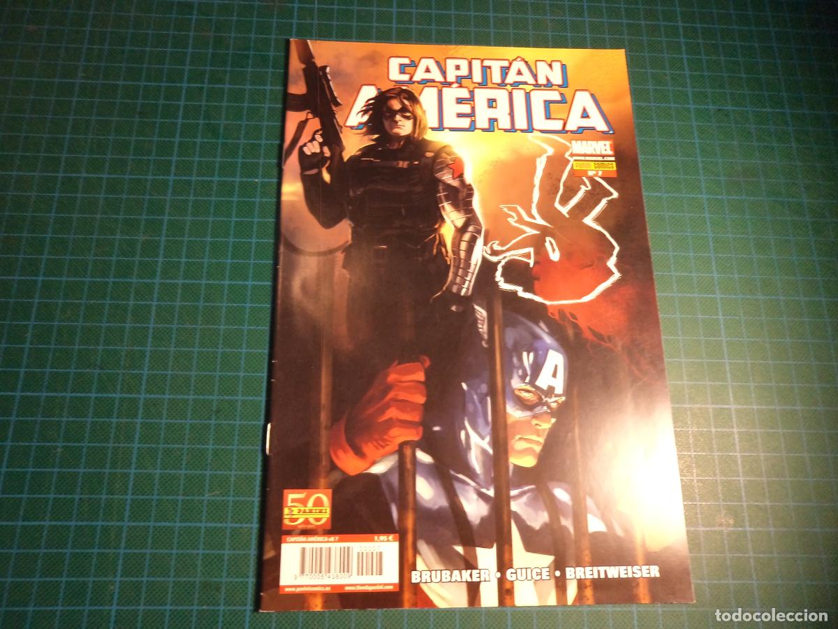 Fu&szlig;ball-Sticker: Capitan America. Vol 8. n&ordm; 7. Panini. (ref-09)