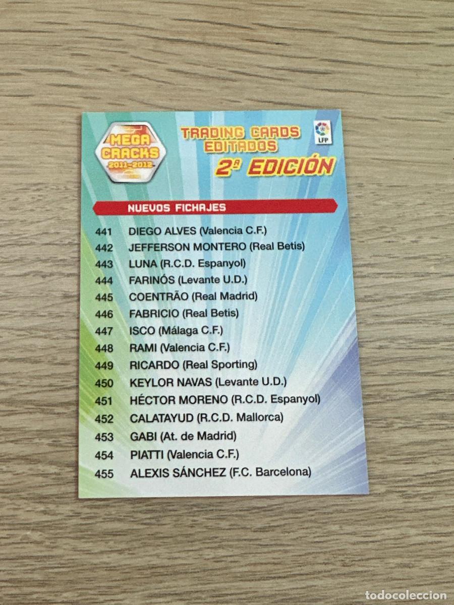 Cromos de F&uacute;tbol: INDICE 2 EDICION MEGACRACKS LIGA 11 12 PANINI 2011 2012