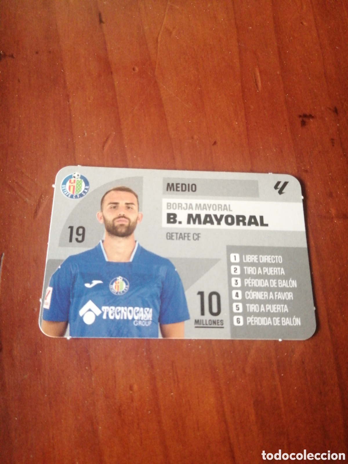 Cromos de Futebol: EL JUEGO DE LA LIGA BORR&Aacute;S 2023 2024 23 24 CROMO FICHA GETAFE CF B. MAYORAL