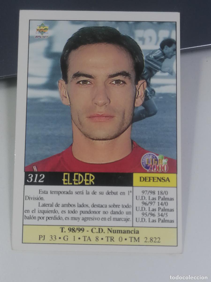 Fu&szlig;ball-Sticker: 312 ELEDER CD NUMANCIA MUNDICROMO FICHAS LIGA 1999 2000 CROMOS FUTBOL 99 00