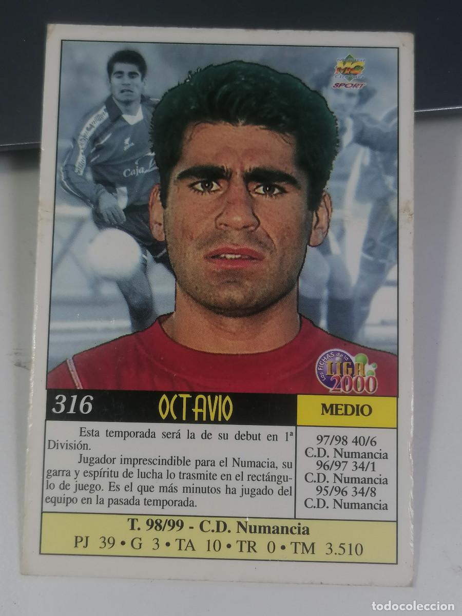 Figurine di Calcio: 316 OCTAVIO NUMANCIA CROMOS ALBUM MUNDICROMO FICHAS LIGA FUTBOL QUIZ GAME 1999 2000 99 00