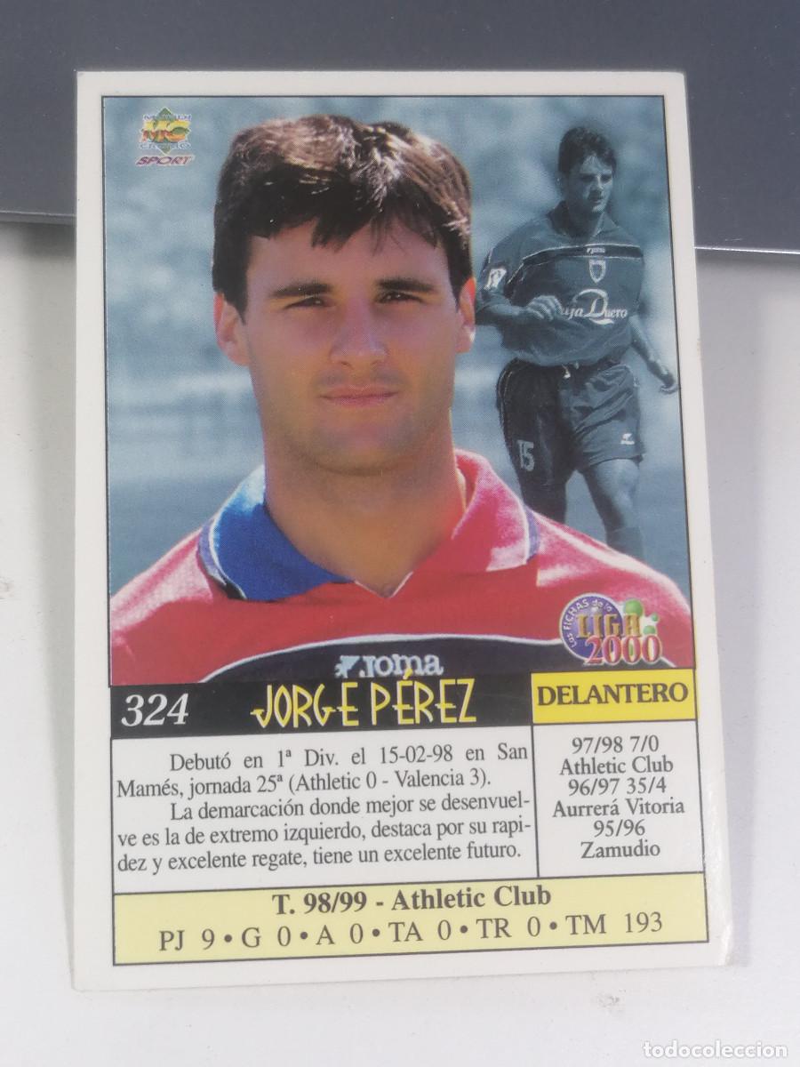 Fu&szlig;ball-Sticker: 324 JORGE PEREZ NUMANCIA MUNDICROMO 99 00 CROMO FUTBOL LIGA 1999 2000