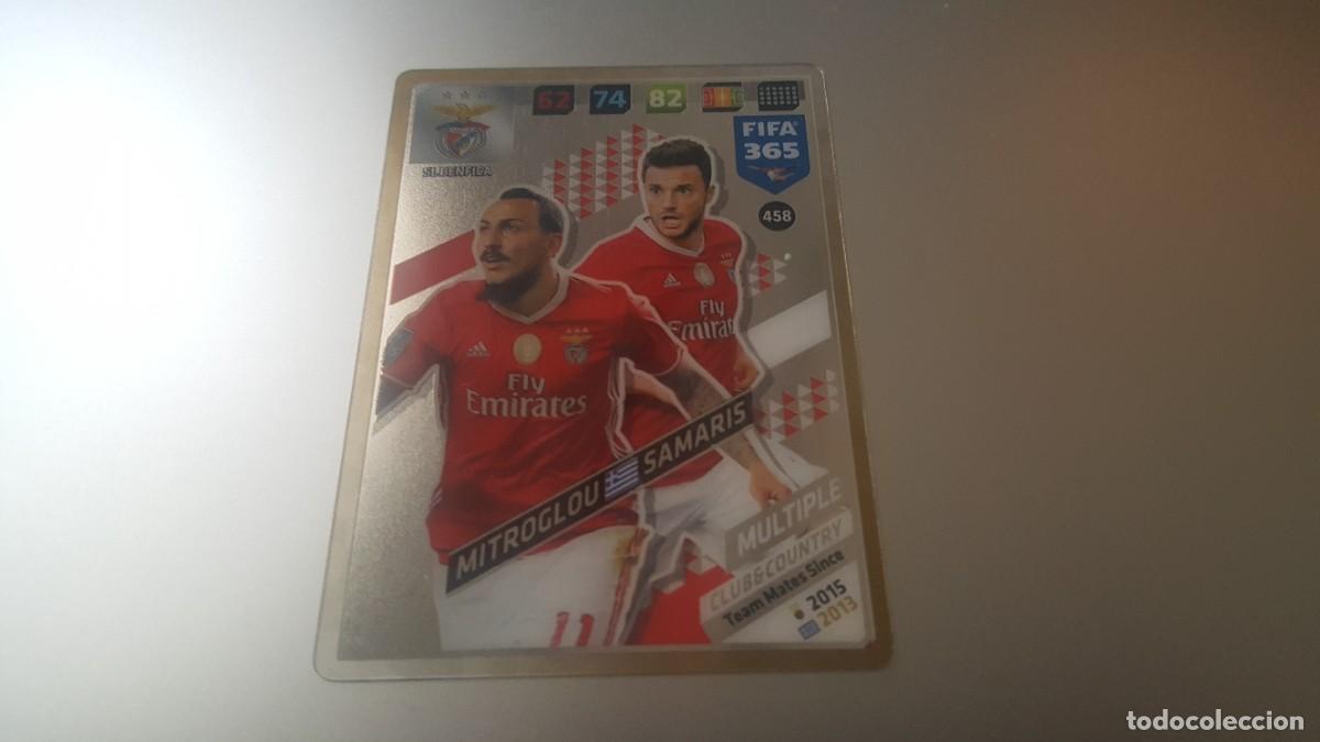 Cromos de F&uacute;tbol: LOTE PANINI ADRENALYN XL FIFA 365 2018 MULTIPLE MITROGLOU/SAMARISH N&ordm; 458