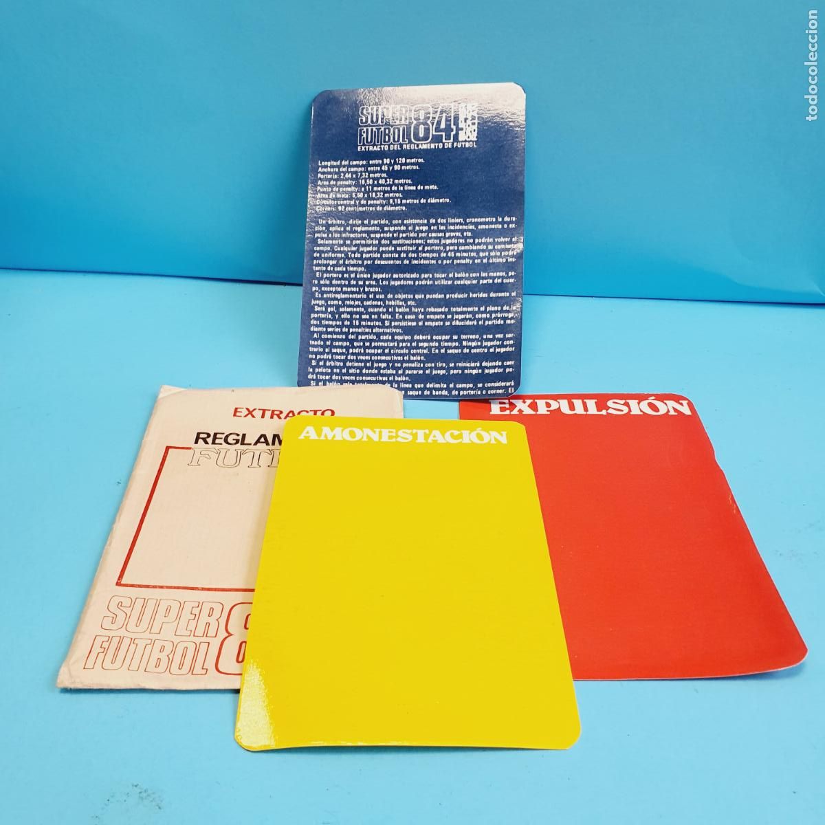 Cromos de F&uacute;tbol: SOBRE-REGLAMENTO DE FUTBOL-EXCRACTO-1984-HIST&Oacute;RICOS-COLECCIONISTAS