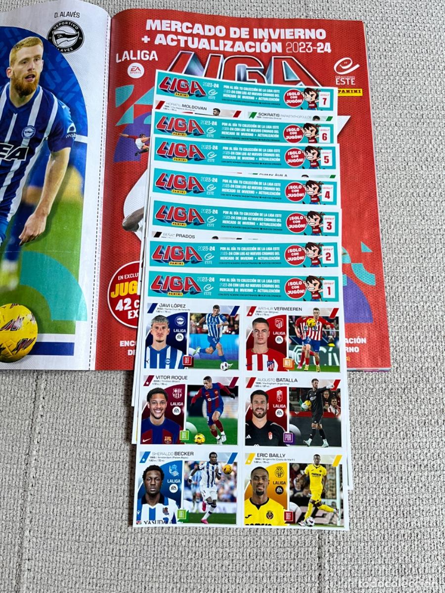 Cromos de F&uacute;tbol: CV3. MERCADO INVIERNO + ACTUALIZACI&Oacute;N LIGA 2023-24 23-24 COMPLETO + &Aacute;LBUM