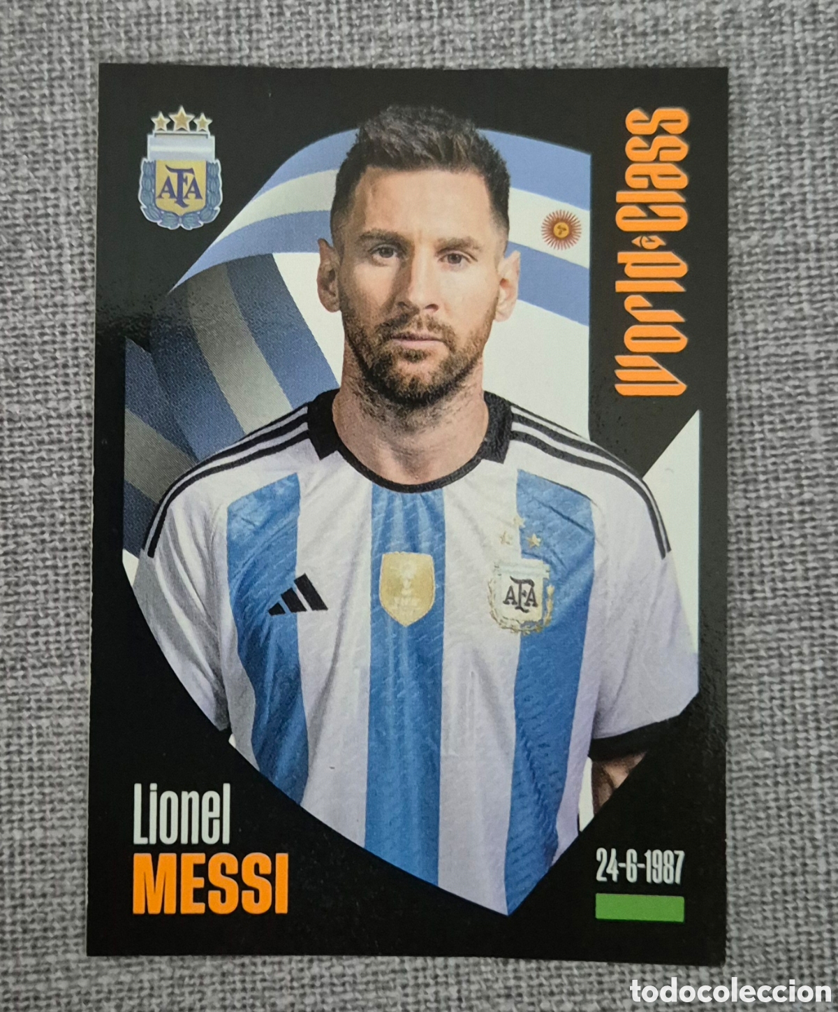 Cromos de f&uacute;tbol: 168 messi Argentina World class - Foto 1