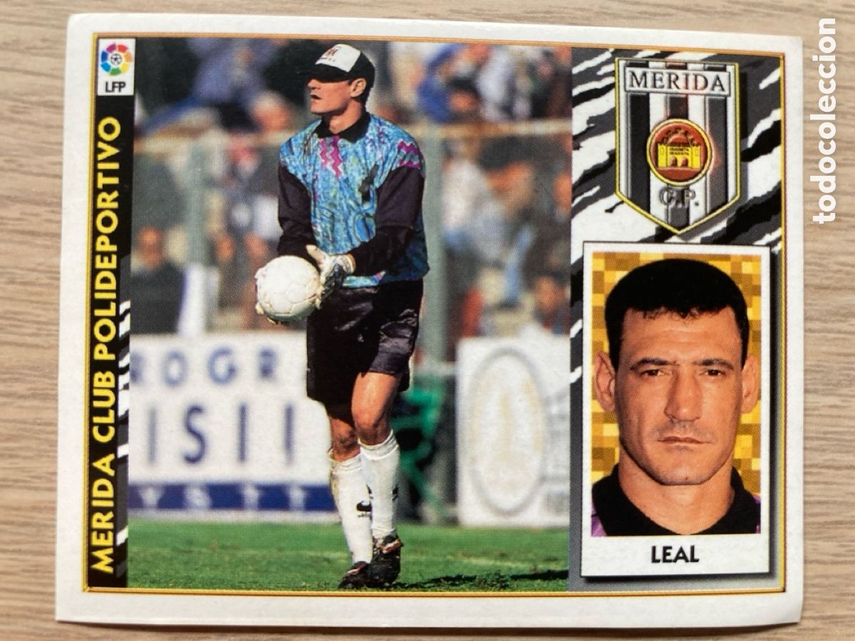 Football Stickers: CROMO BAJA LEAL MERIDA CROMOS ALBUM LIGA FUTBOL EDICIONES ESTE 1997-1998 97-98
