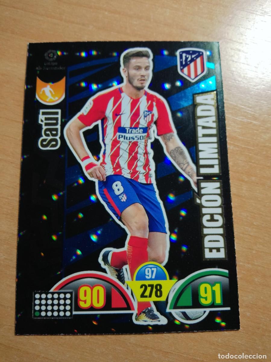 Cromos de f&uacute;tbol: SA&Uacute;L EDICI&Oacute;N LIMITADA ATL&Eacute;TICO DE MADRID ADRENALYN 2017 2018 PANINI 17 18
